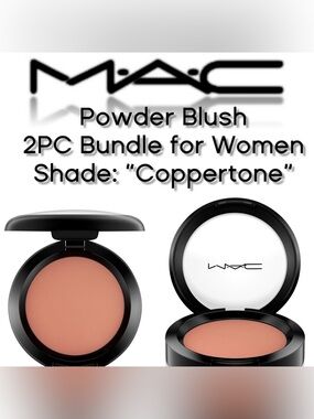 MAC Cosmetics -  Powder Blush [2PC Bundle] for Women Shade: “Coppertone” (New)
